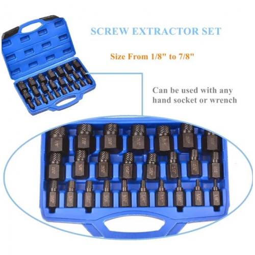 КОМПЛЕКТ ЕКСТРАКТОРИ 25 ЧАСТИ HAWEK