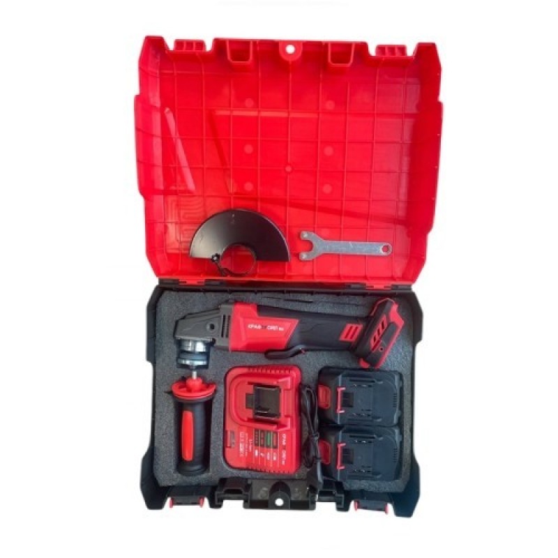 Акумулаторен ъглошлайф 36V 8Ah 125 мм KraftRoyal Red Mx Fuel - цена
