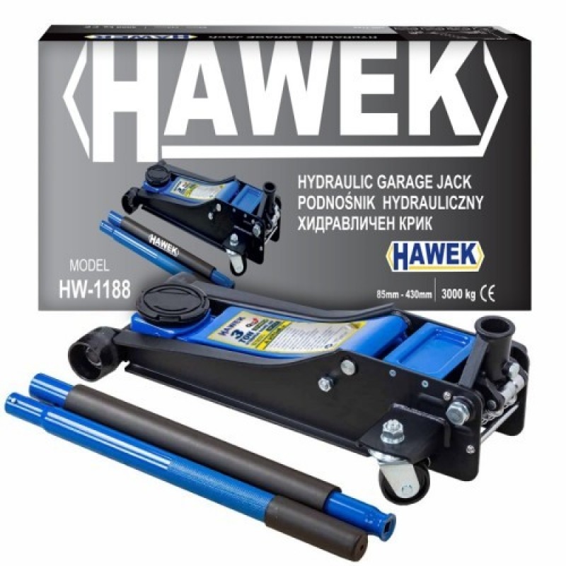 Нископрофилен крик 3 тона 85 - 430 мм HAWEK - цена