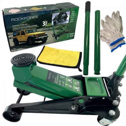 Нископрофилен крик крокодил с 2 помпи 3 тона ( 135 - 465 мм ) RockForce