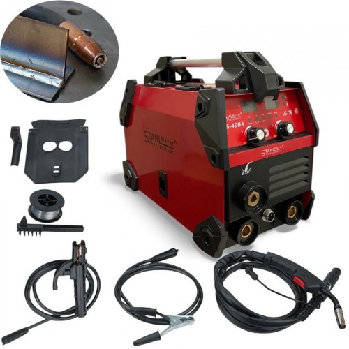 Телоподаващ апарат MIG, MAG, MMA за заваряване без газ 400А STAHLMAYER-RED