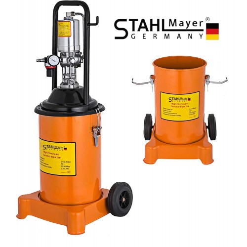 Пневматична мобилна помпа за гресиране STAHLMAYER  12 л. 300-400 бара