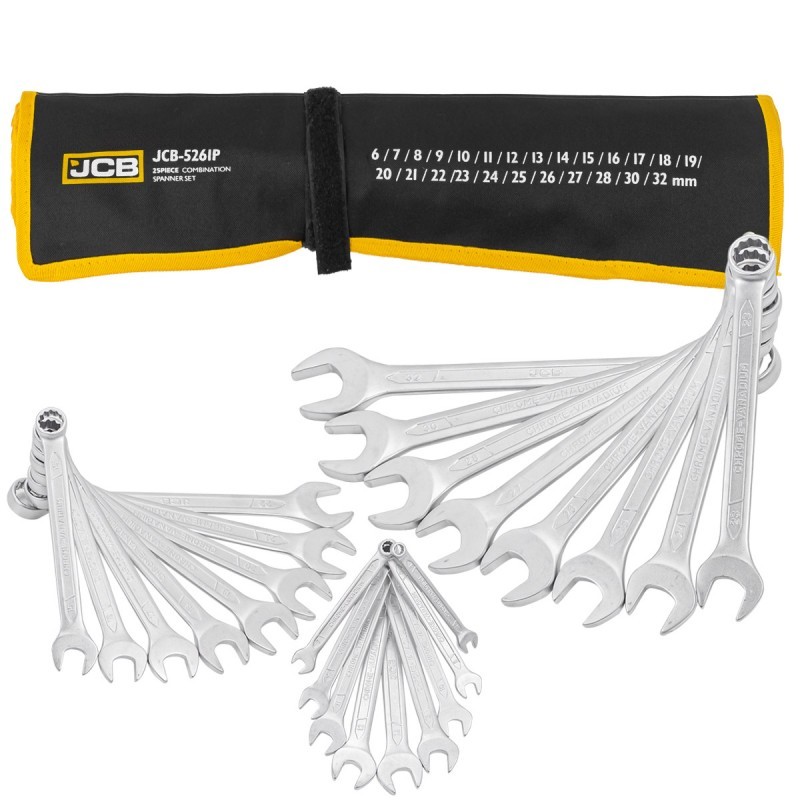 Комплект звездогаечни ключове JCB 25бр ,6-32мм , JCB-5261P - цена