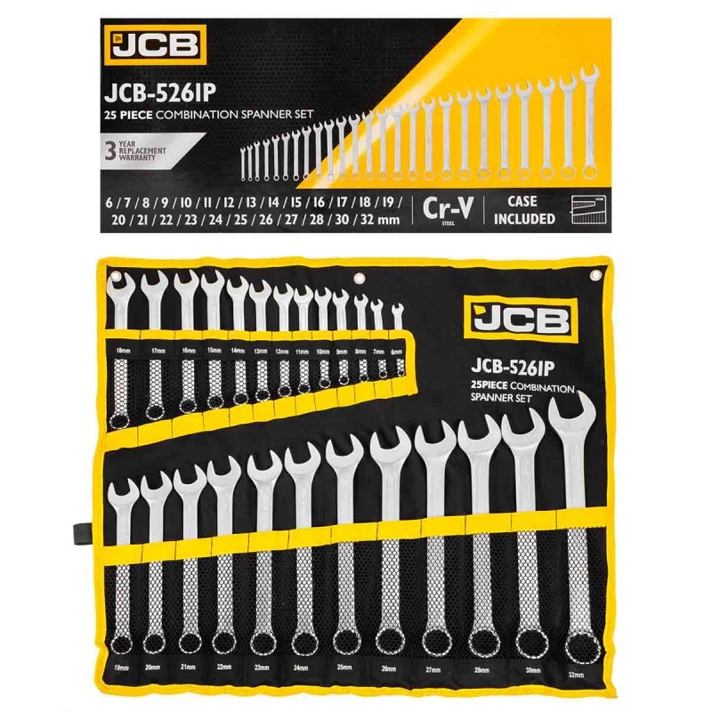 Комплект звездогаечни ключове JCB 25бр ,6-32мм , JCB-5261P - цена