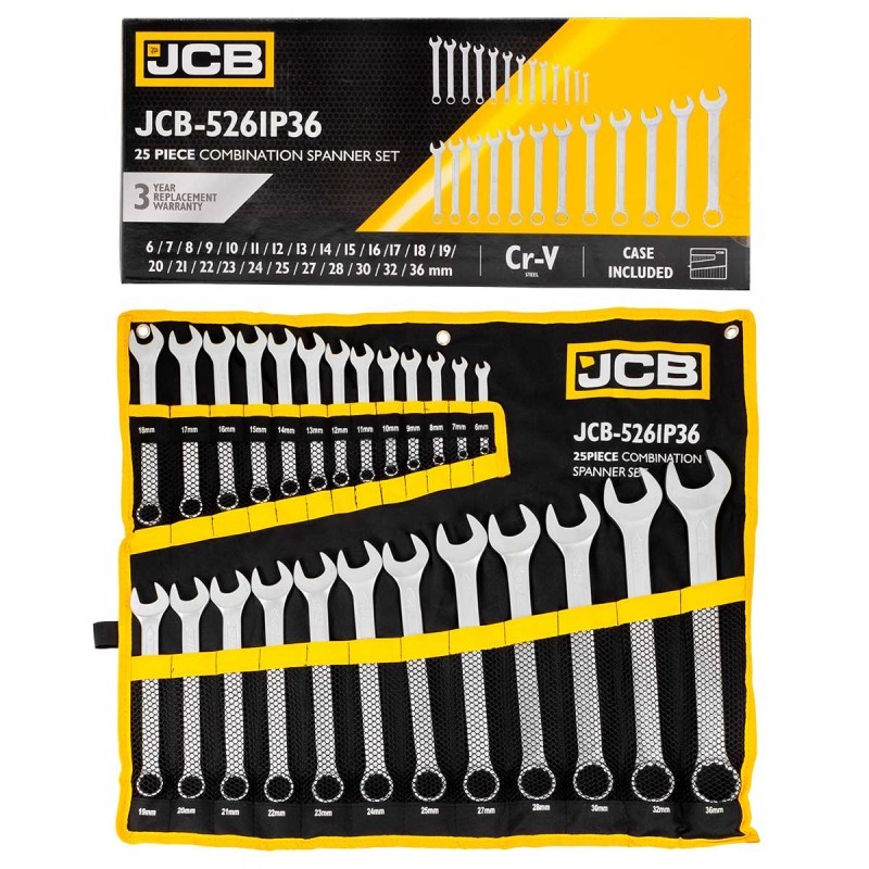 Комплект звездогаечни ключове JCB 25бр ,6-36мм , JCB-5261P36 - цена