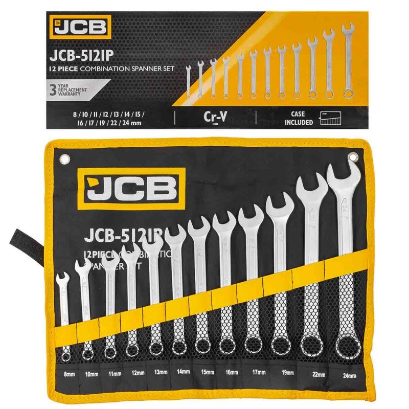 Комплект звездогаечни ключове JCB 16бр 6-24мм / JCB-5161P - цена