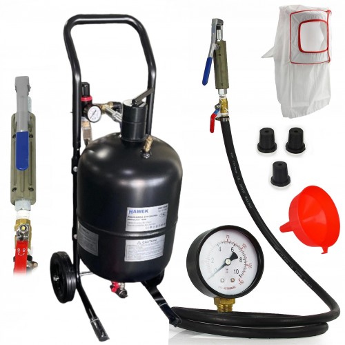 ПНЕВМАТИЧНА ПЯСЪКОСТРУЙКА ТИП БАЛОН 19л HAWEK , HW-1046