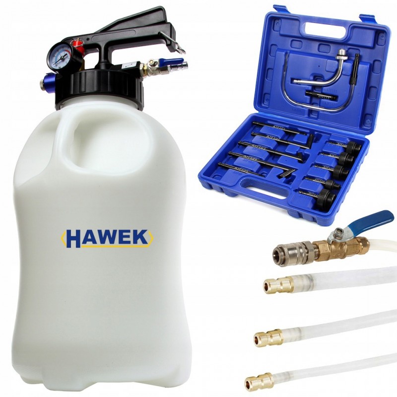 ПНЕВМАТИЧНА ПОМПА ЗА МАСЛА НА СКОРОСТНИ КУТИИ 8 ЛИТРА HAWEK , HW-1038 - цена