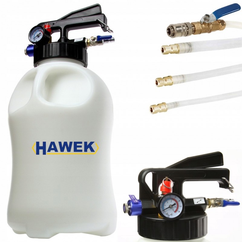 ПНЕВМАТИЧНА ПОМПА ЗА МАСЛА НА СКОРОСТНИ КУТИИ 8 ЛИТРА HAWEK , HW-1038 - цена
